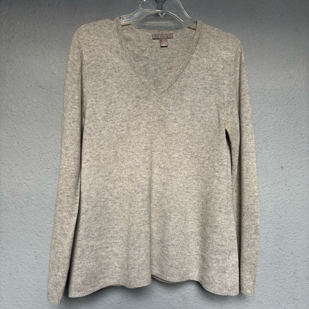 Charter Club Cashmere Sweater in Gray 2ply